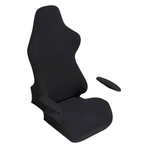 게임용 의자 커버 소프트 회전 의자 안락 의자 레이싱 게임용 의자, 검은 색, 폴리에스터