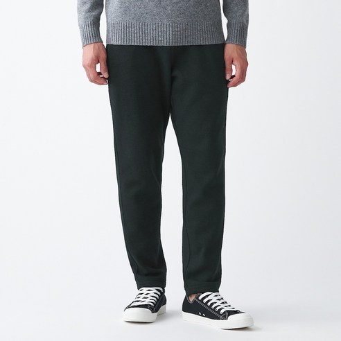 무인양품 MUJI 남성 니트 플리스 테이퍼드 팬츠 ABK02A0A