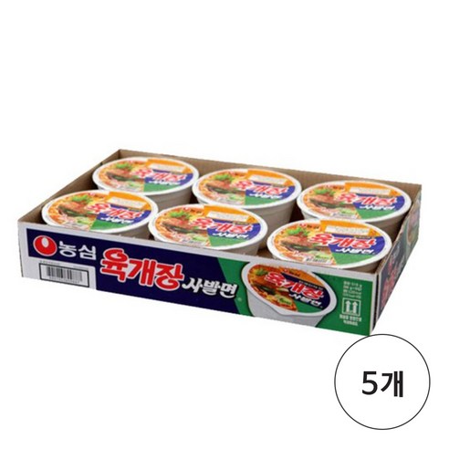 농심 육개장 사발면 86g, 24개