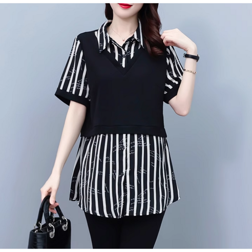 세련되고 시원한 여름의 필수품: 쑤야 S636 반팔티