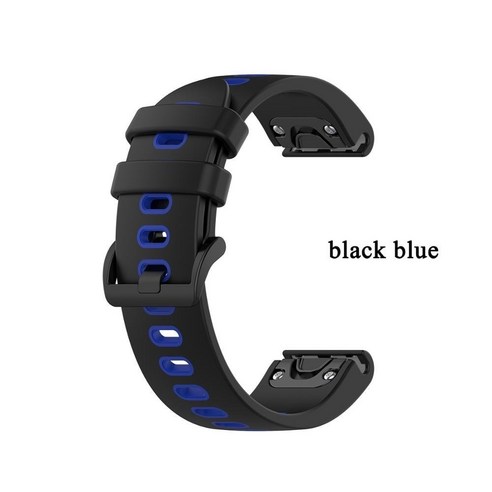 Garmin Fenix 6S Pro Solar Sapphire 5S Plus 스트랩 가민 QUICKFIT 20mm 시계 줄 2 색 스크럽 고무 퀵 스트리핑 손목 밴드, #8, Quick Fit 20mm