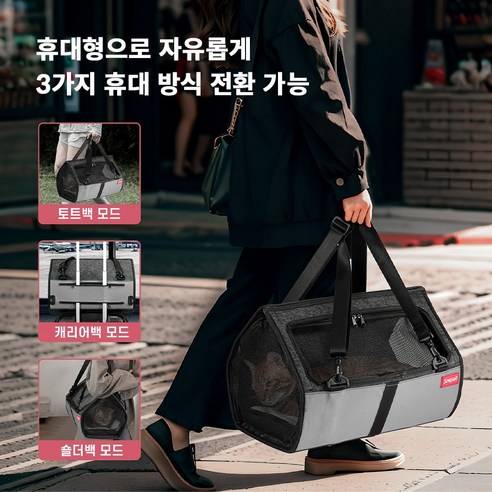 댕댕이, 냥냥이, 토끼를 위한 최고의 선택, 66% 할인 펫 이동 토트백!