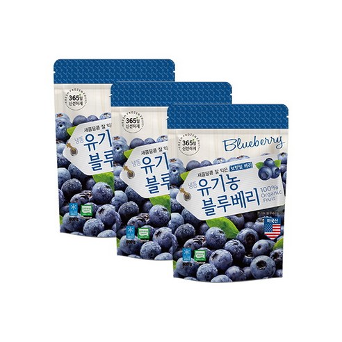 호재준 냉동유기농블루베리(미국산) 500g, 3개