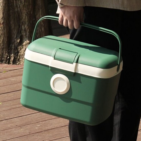 올리빙 도트 아이스박스, 연그레이, 25L