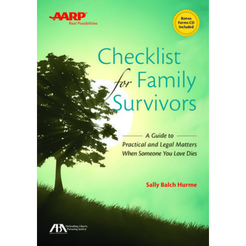 (영문도서) Aba/AARP Checklist for Family Survivors: A Guide to Practical and Legal Matters When Someone ... Paperback, American Bar Association, English, 9781627222822