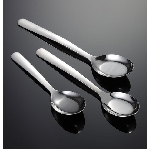 DFMEI 304 스테인레스 스틸 플랫 스푼 라운드 꼬리 손잡이 긴 짧은 유형의 실용적인 중국 식기 회사 Canteen Spoon Spoon\, DFMEI 긴 평평한 숟가락\