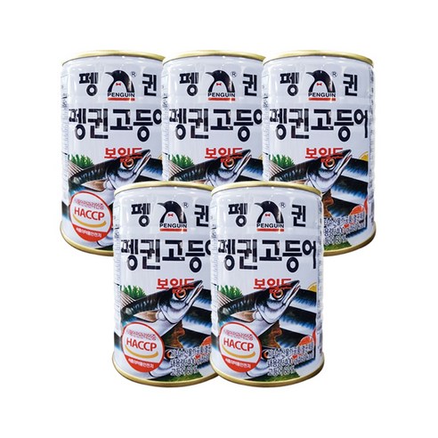 펭귄 통조림 고등어 400g, 2개 세트