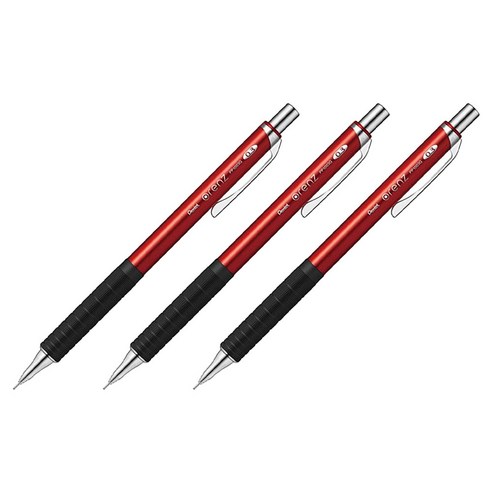 펜텔 오렌즈 샤프 PP1003G 레드, 0.3mm, 3개