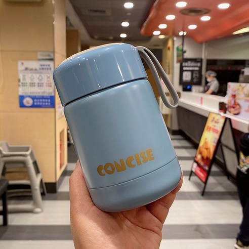 ZZJJC 아이디어 보온병 아이디어 텀블러 아웃도어 보온병, 300ML, 푸른 색
