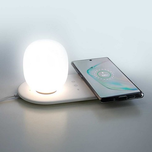 UMWHL10 LED 무드 램프 조명 스마트폰 고속 무선 충전기 패드 수면 침실등