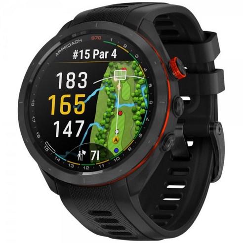 Garmin Approach S70 골프 GPS 시계, Black/White