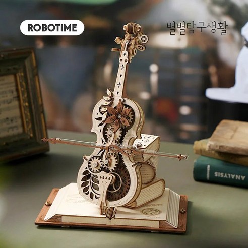 별별탐구생활 AMK63 매직첼로 우드 퍼즐 Magic Cello ROKR, 1개