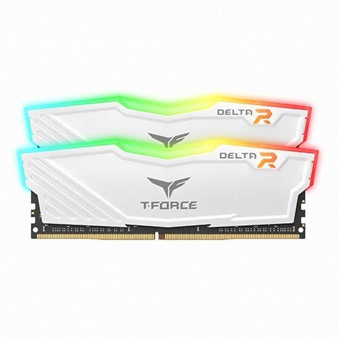 TeamGroup T-Force DDR4-3200 CL16 Delta RGB 화이트 패키지 서린 (16GB(8Gx2)), 단품