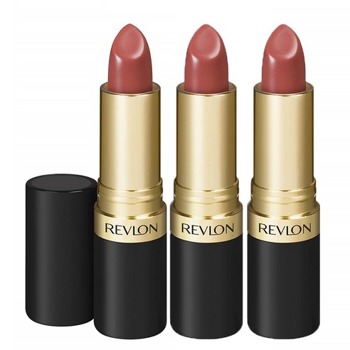 레브론 슈퍼 러스트러스 크림 립스틱 4.2g, Blushing Nude, 3개