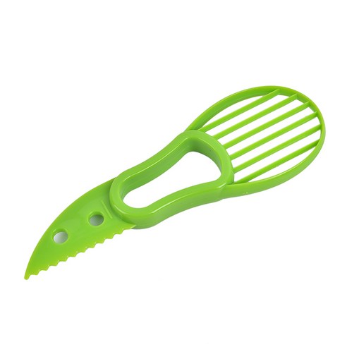 2 In 1 아보카도 커터 슬라이서 아보카도 필러 나이프 다기능 Pitaya 키위 베리 과일 커터 슬라이서 주방 도구 Accessorie, 라이트 옐로우