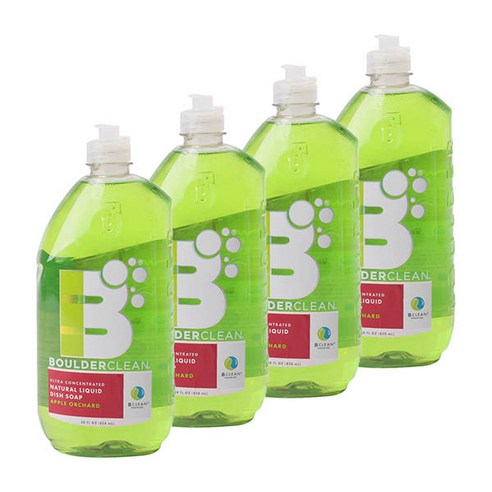 보울더클린 내추럴 주방세제 사과 밭 향, 828ml, 4개