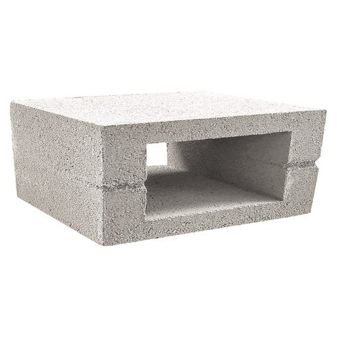 [1장][직사각형]디자인 블럭 칼라 [티파니스톤랜드] 담장 보수 벽돌 콘크리트 인테리어 가정용 조경 원예 가드닝 화단, [직삭가형] 화이트, 1개