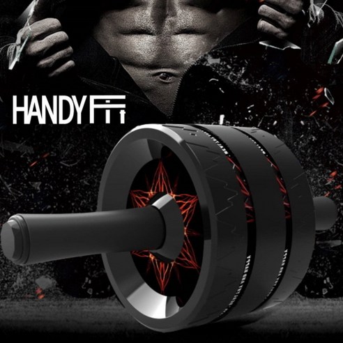 핸디핏 NEW AB슬라이드 광폭 러버 휠 + UPGRADE 무릎 패드, 블루