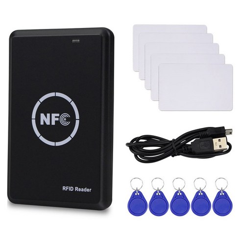 RFID NFC 복사기 복제기 125kHz 키 FOB 스마트 카드 리더기 작성자 13.56MHz 암호화 된 프로그래머 USB UID T5577 EM4305, 하나, 보여진 바와 같이
