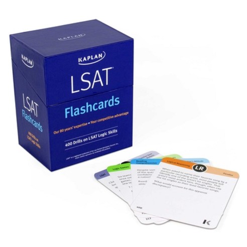 LSAT Prep Flashcards: 400 Drills on LSAT Logic Skills Paperback, Kaplan ...