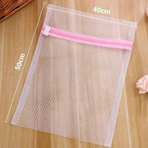 지퍼가 달린 메쉬 세탁 워시 가방 보호 네트 Foldable Thicken Delicates 란제리 속옷 세탁기 의류, M
