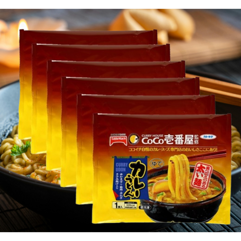 테이블마크 코코이찌방야 카레우동 347g X 6봉 일본식