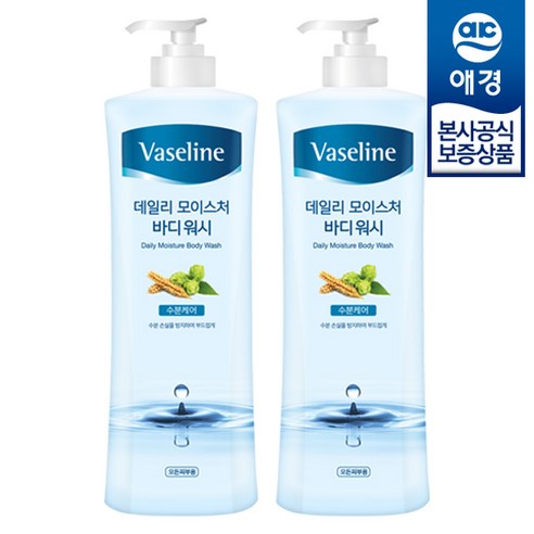 바세린 데일리 모이스처 바디워시, 800ml, 2개