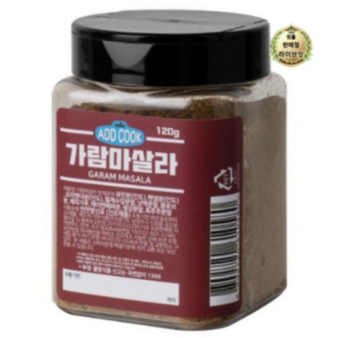 ADDCOOK 가람마살라, 120g, 1개