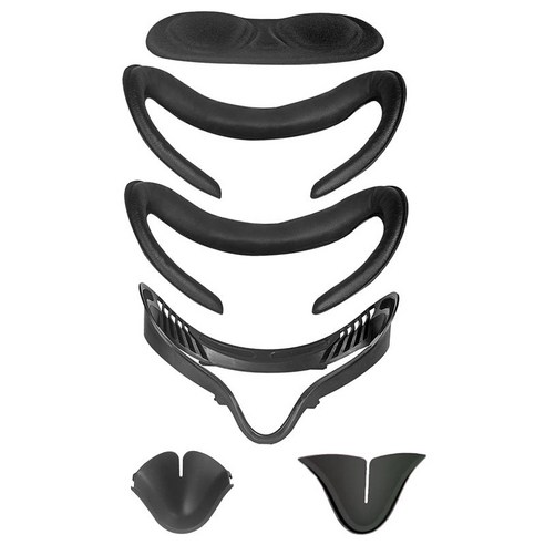 소프트 VR 커버 페이셜 인터페이스 키트는 Quest 2 안경 VR 헤드셋에 맞습니다., 150mm x 120mm x 60mm, 블랙, 가죽