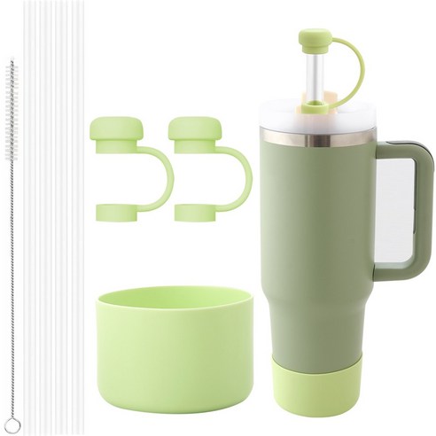 스탠리 호환 빨대 887ml 1.18L [트라이탄 재질] 세트, 1180ml 그린, 1세트