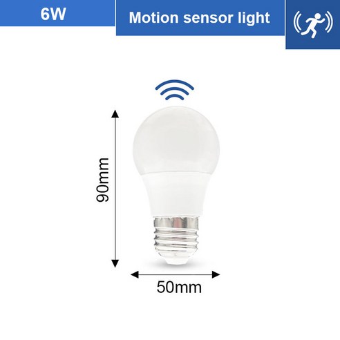 LED전구 PIR 모션 센서 LED 전구 레이더 센서 라이트 램프 가정용 계단 통로용 램프 6W 9 12 15 18 20W ...