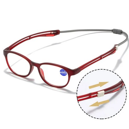 노안안경 접이식 목걸이 돋보기안경은 오랜 시간 동안 안정적으로 사용할 수 있는 휴대용 안경입니다.
