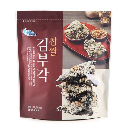 예맛 찹쌀 김부각, 2개, 70g