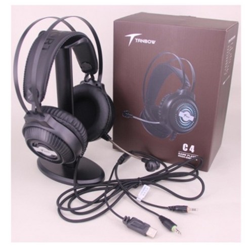 DFMEI 시베리아 굼벵이 C4 e스포츠 USB 케이블 헤드폰 PC방 닭먹기 게임 7.1발광 헤드셋, Tiantu C4 3 개의 플러그