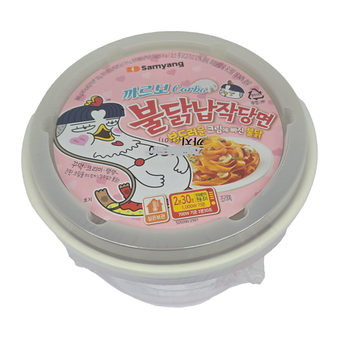 불닭 납작당면 까르보 164.5g