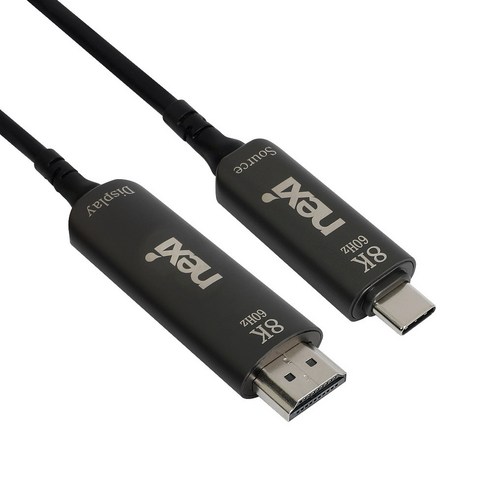 USB3.1 C타입 to HDMI 2.1 AOC 광 케이블 10M NX-U31HD21-AOC-10M, 1개