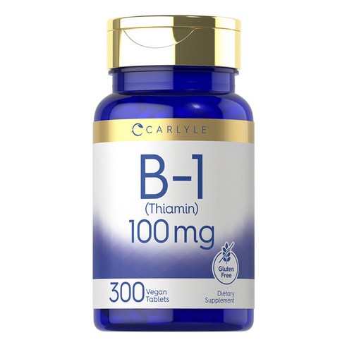 칼라일 B-1 티아민 100mg 비건 타블렛, 5개, 300정