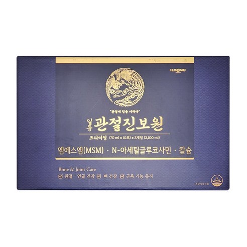 일동 관절진보원 프리미엄 MSM+글루코사민+칼슘, 70ml, 30개