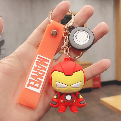 만화 애니메이션 열쇠고리 커플 열쇠고리 액세서리 창의 책가방 액세서리 자동차 열쇠고리 소상품, A-3236-1 밴드 - 아이언맨