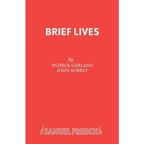 (영문도서) Brief Lives Paperback, Samuel French Ltd, English, 9780573040221