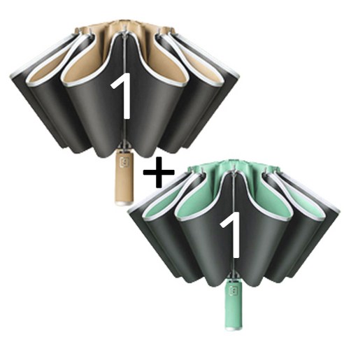 1+1 만족도 1위 거꾸로 3단 자동 우산