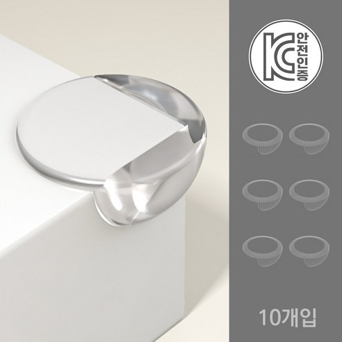 아트위브 도톰한 소프트 충돌방지 코너 가드 투명 모서리 보호대, 원형 (대), 10개
