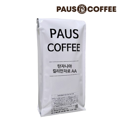 파우스커피 탄자니아 킬리만자로 AA 원두커피, 1개, 500g, 홀빈(분쇄안함)