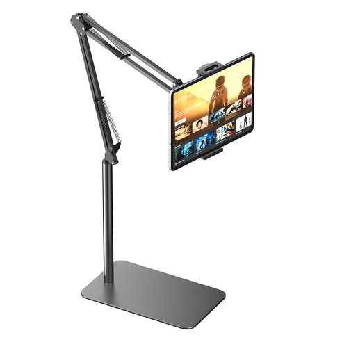 신지모루 자바라 스탠드 휴대폰 태블릿 거치대 140cm, 블랙, 1개, S600100007