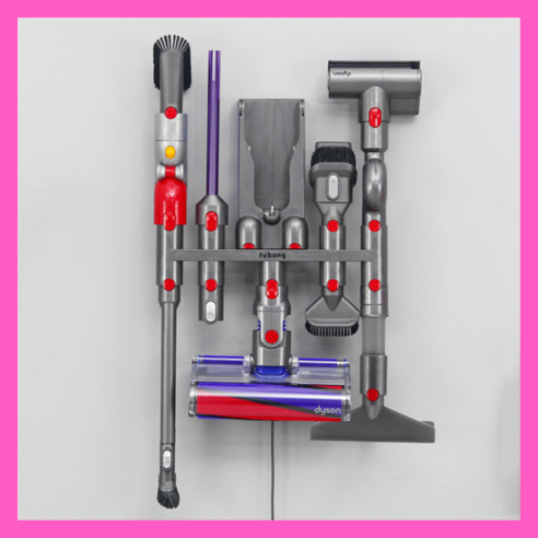 다이슨 청소기 거치대 툴 오거나이저 벽걸이 브라켓 홀더 DYSON, V7 V8 V10 V11, 1개