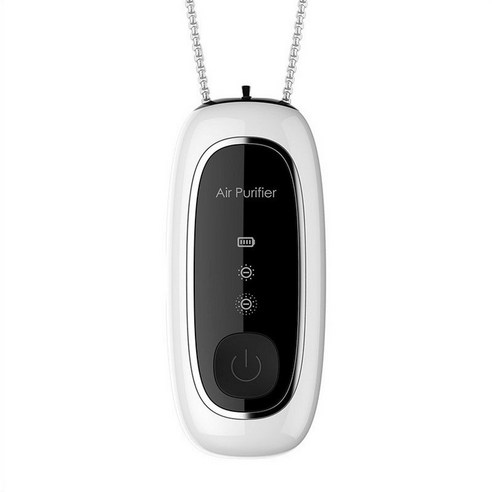 USB 휴대용 공기 청정기 음이온 공기 청정기가있는 개인 교수형 목걸이 - 성인을위한 방사선 없음 화이트, 보여진 바와 같이, 하나