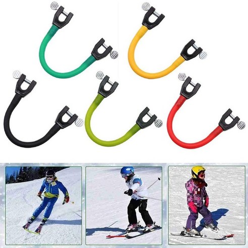 스키 팁 커넥터는 겨울 초보자들을 위한 훈련 도구입니다.