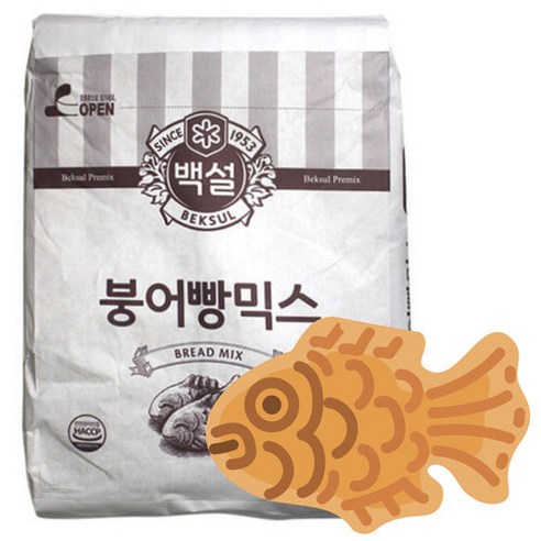 백설 붕어빵 믹스 호떡 와플 10kg x 1개E, 1개