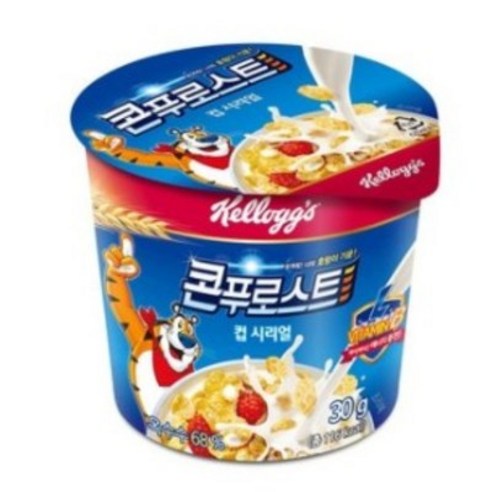 켈로그 콘푸로스트 컵 시리얼, 30g, 20개