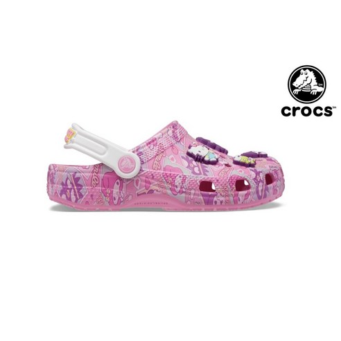 [백화점/매장발송] 크록스 CROCS 토들러 클래식 헬로키티 클로그 핑크 208025-680